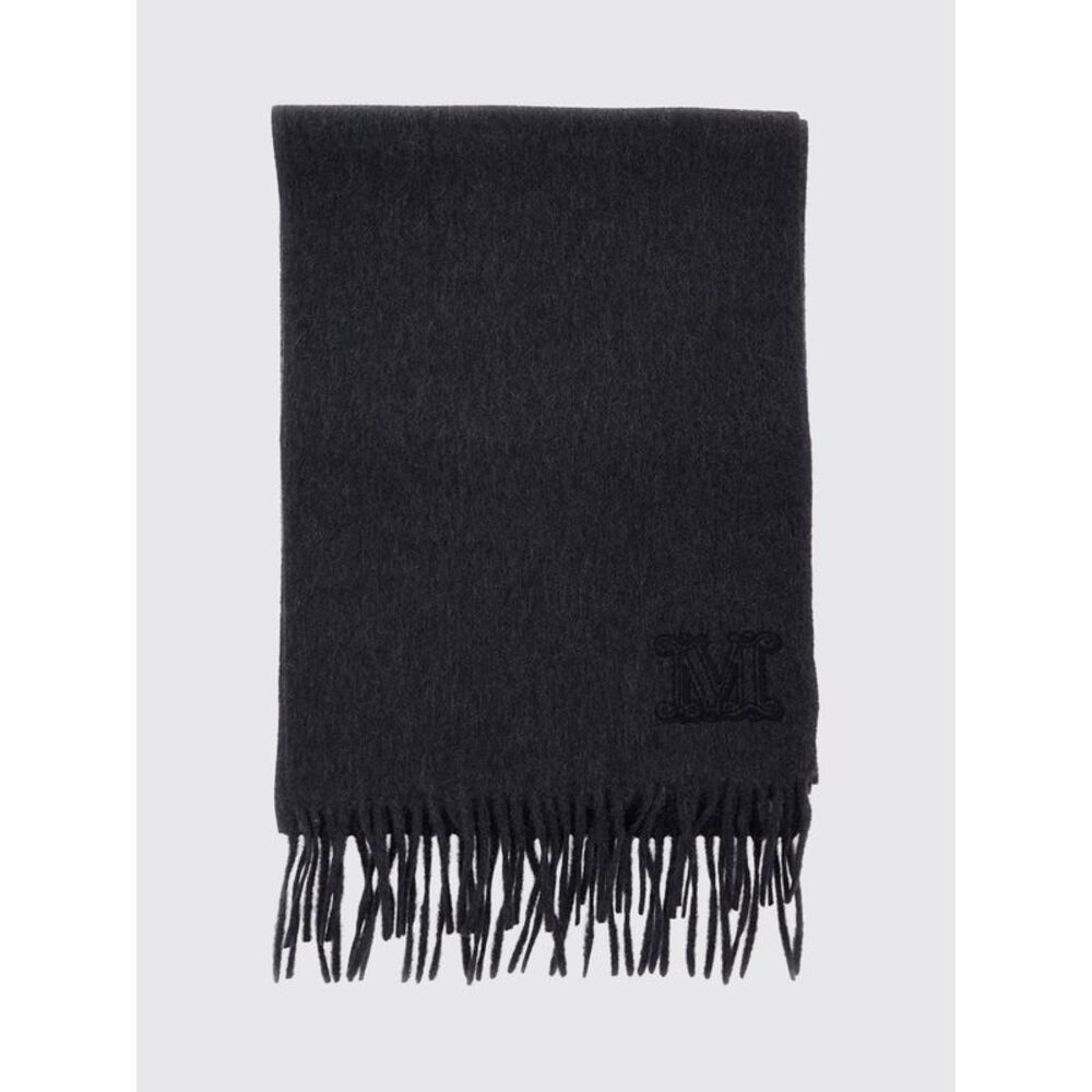 Max Mara Women Max Mara 100% Pure Cashmere Scarf With Embroidered Logo Detail